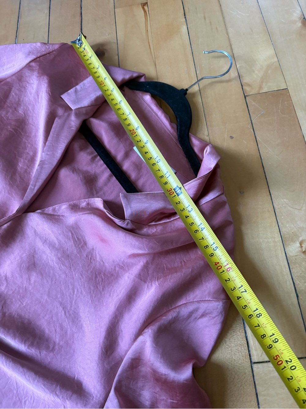 Aritzia Wilfred Sz M Satin Pink Tie Front Button Front Blouse - Picture 10 of 10